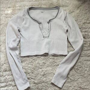 Urban Outfitters Go For Gold Long Sleeve Crop